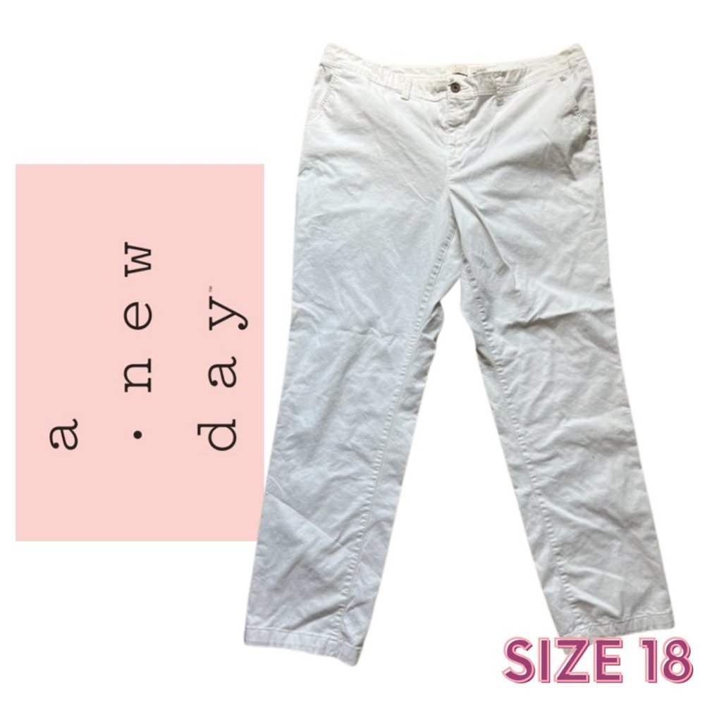 White Pants Size 18